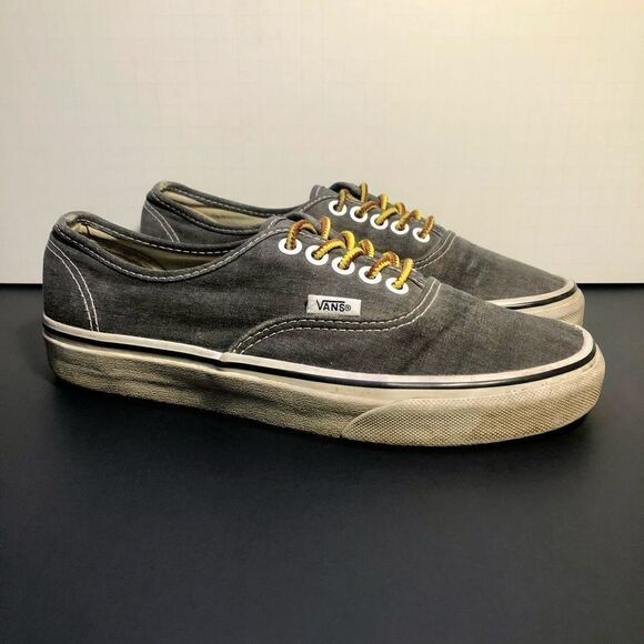 Unisex VANS Authentic Low Top Gray Lace Up Sneakers / Size US 6.5 M - US 8 W - Picture 1 of 10
